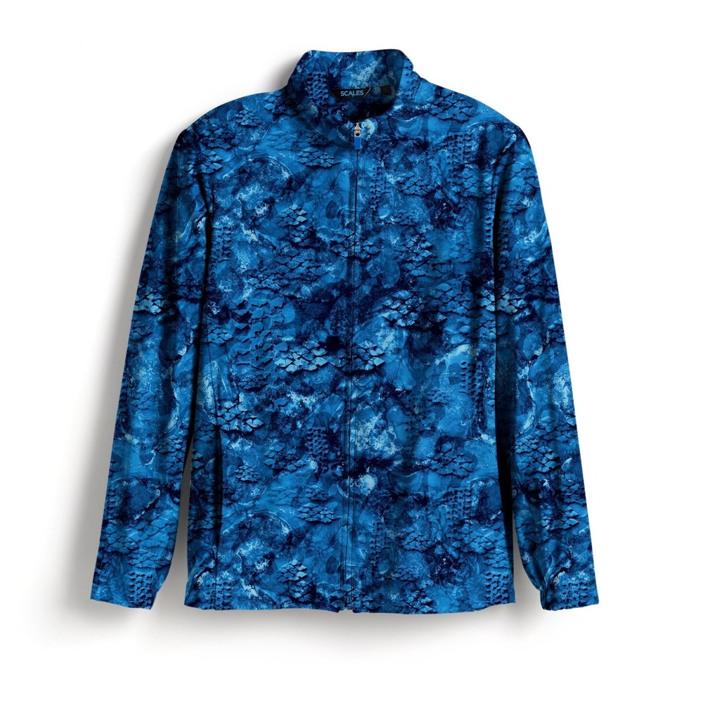 Scales Men's Full Zip Jacket Royal Camo Size Small NWT‎